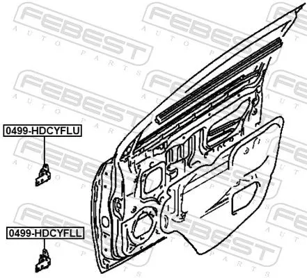 FEBEST Door Hinge (0499-HDCYFLL)