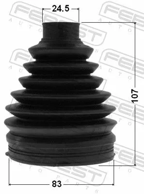 FEBEST Bellow, drive shaft (0517P-BK)
