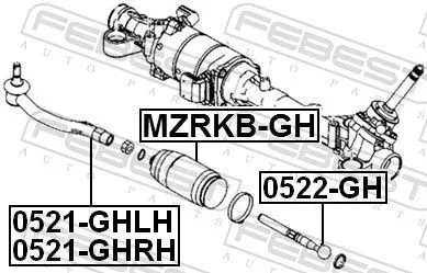FEBEST Tie Rod End (0521-GHRH)