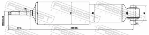 FEBEST Shock Absorber (05659976F)