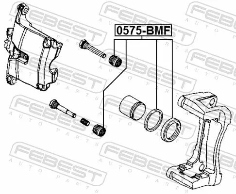 FEBEST Repair Kit, brake caliper (0575-BMF)