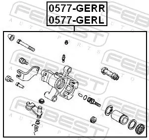 FEBEST Brake Caliper (0577-GERR)