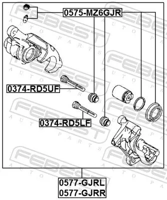 FEBEST Brake Caliper (0577-GJRL)