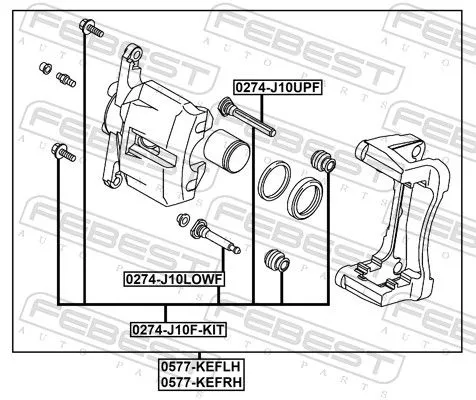 FEBEST Brake Caliper (0577-KEFRH)