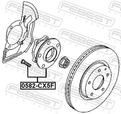 FEBEST Wheel Hub (0582-CX5F)