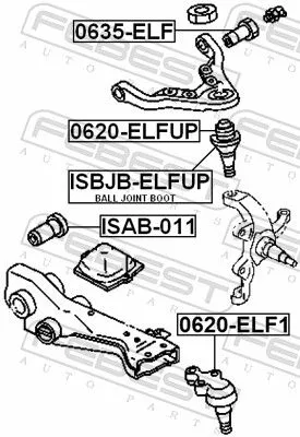FEBEST Ball Joint (0620-ELF1)