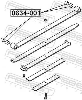 FEBEST Bush, spring eye (0634-001)