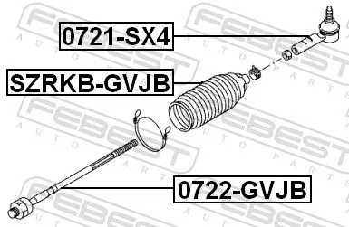 FEBEST Inner Tie Rod (0722-GVJB)