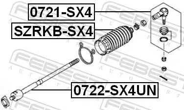 FEBEST Inner Tie Rod (0722-SX4UN)