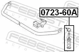 FEBEST Link/Coupling Rod, stabiliser bar (0723-60A)