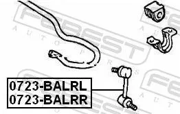 FEBEST Link/Coupling Rod, stabiliser bar (0723-BALRL)