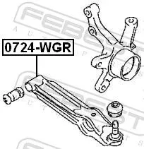 FEBEST Control/Trailing Arm, wheel suspension (0724-WGR)