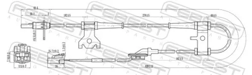 FEBEST Sensor, wheel speed (07606-004)
