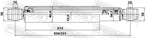 FEBEST Shock Absorber (07656564R)