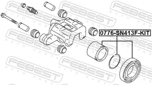 FEBEST Repair Kit, brake caliper (0776-SN413F-KIT)
