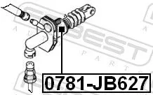 FEBEST Master Cylinder, clutch (0781-JB627)