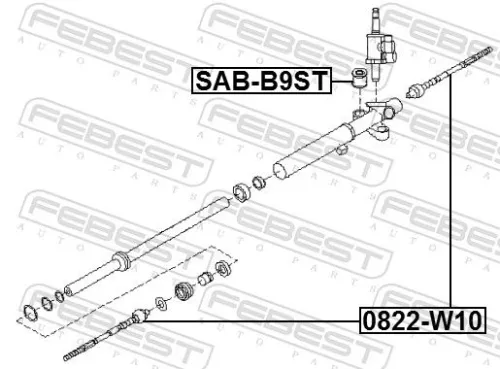 FEBEST Inner Tie Rod (0822-W10)