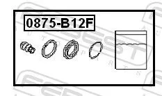 FEBEST Repair Kit, brake caliper (0875-B12F)
