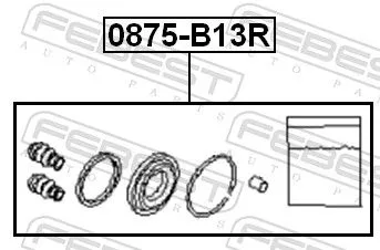 FEBEST Repair Kit, brake caliper (0875-B13R)