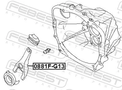 FEBEST Release Fork, clutch (0881F-G13)