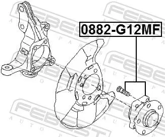FEBEST Wheel Hub (0882-G12MF)