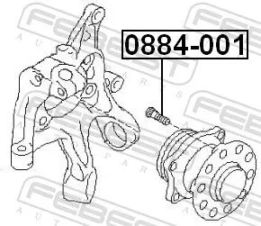 FEBEST Wheel Stud (0884-001)