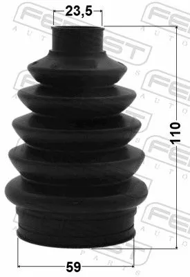 FEBEST Bellow Kit, drive shaft (1015P-C100R)