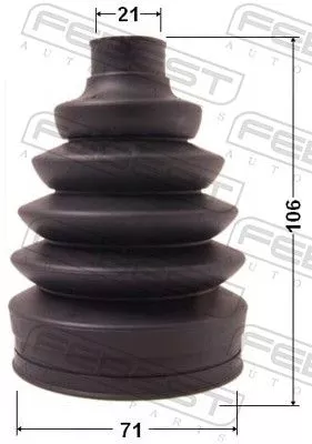 FEBEST Bellow Kit, drive shaft (1017P-AV)