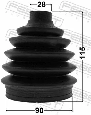 FEBEST Bellow Kit, drive shaft (1017P-V250)