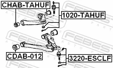 FEBEST Ball Joint (1020-TAHUF)