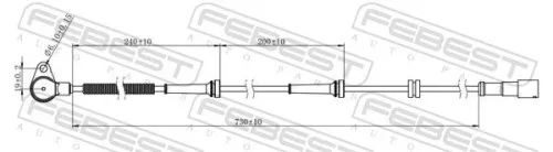 FEBEST Sensor, wheel speed (10606-001)