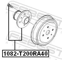 FEBEST Wheel Hub (1082-T200RA40)