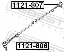 FEBEST Tie Rod End (1121-807)