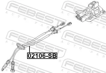FEBEST Cable Pull, manual transmission (12106-SB)