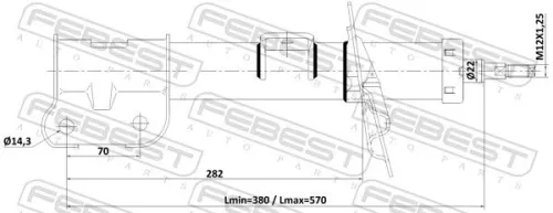 FEBEST Shock Absorber (12110-012FR)