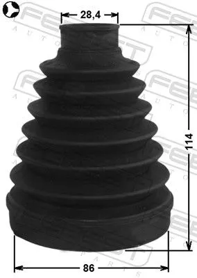 FEBEST Bellow, drive shaft (1215-DMT)