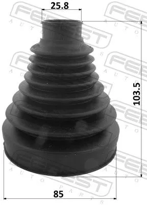 FEBEST Bellow Kit, drive shaft (1215P-TUCT)