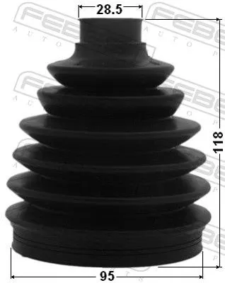 FEBEST Bellow, drive shaft (1217-CM)