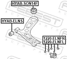FEBEST Ball Joint (1220-ELNFR)