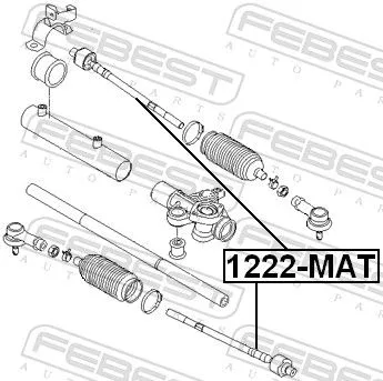 FEBEST Inner Tie Rod (1222-MAT)
