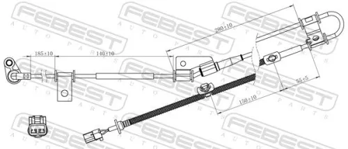 FEBEST Sensor, wheel speed (12606-004)