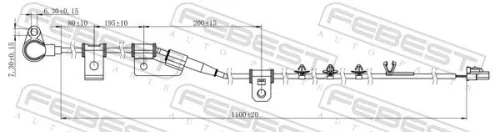 FEBEST Sensor, wheel speed (12606-006)