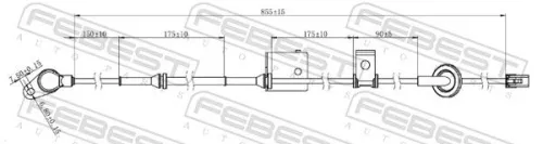 FEBEST Sensor, wheel speed (12606-010)