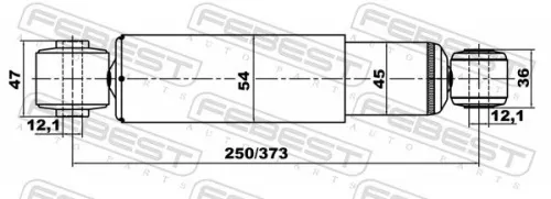 FEBEST Shock Absorber (12650901R)