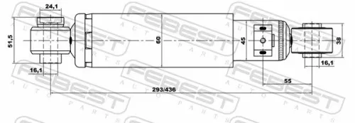 FEBEST Shock Absorber (12658283R)