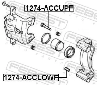 FEBEST Guide Bolt, brake caliper (1274-ACCUPF)
