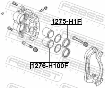 FEBEST Repair Kit, brake caliper (1275-H1F)