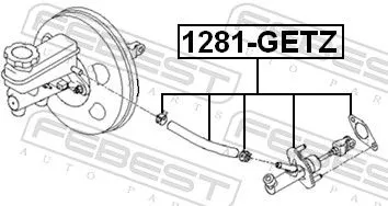 FEBEST Master Cylinder, clutch (1281-GETZ)