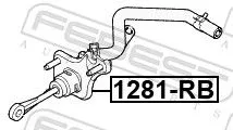 FEBEST Master Cylinder, clutch (1281-RB)