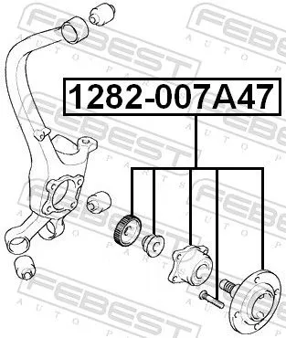 FEBEST Wheel Hub (1282-007A47)